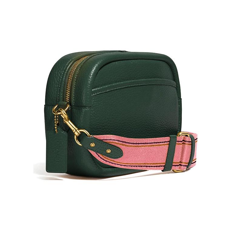 Coach Camera Bag 23 Pebble Grain Leather Crossbody Bag Women Bags Jungle-Green C4813-B4RFT