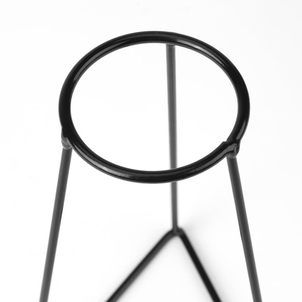 Creative Shapes Black Metal Flower Vase Frame Plant Holder Cafe Home Decor