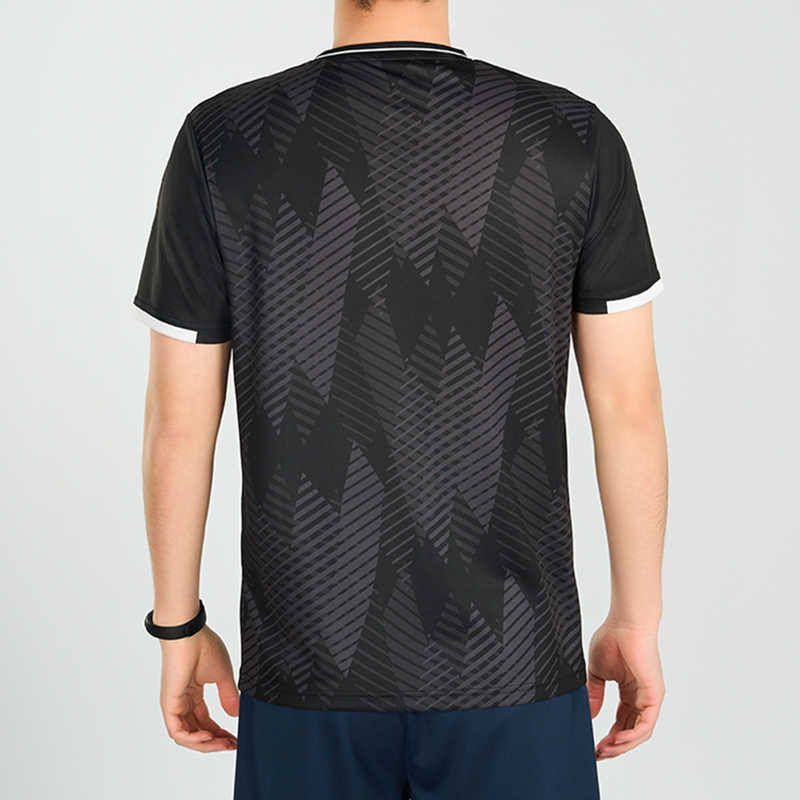 Under Armour Soccer Apparel Series Logo Sports Breathable Short Sleeve Jersey Unisex Tops Black 25500522-001