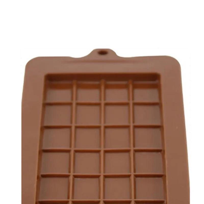 High Quality DIY 24 Cavity Square Silicone Chocolate Molds food grade Bakeware Eco - friendly Cake Molds 1PC