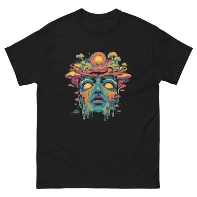 Unisex Psychedelic T-Shirt | Gyspy Woman | Trippy | Buntes Custom-Print T-Shirt