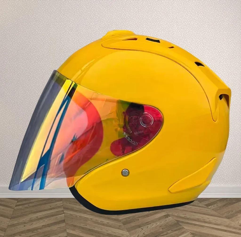 SZ Ram 3/4 Open Face Helmet Approved Racing Safety Hat Summer Season Safety Single Len Motorcycle Helmet Women Men ECE Capacete