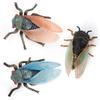 Jucărie pentru copii Model Știință și Educație Simulare Insectă Cicală Lumea Faunei Sălbatice Cicală Aurie Decorațiuni Ornamente pentru Masă cu Nisip