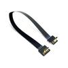 Cablecc 90 Degree Downward Facing FPV Micro HDMI Male To Mini HDMI FPC Flat for GoPro Multicopter Aerial Photography Cable, 50cm,