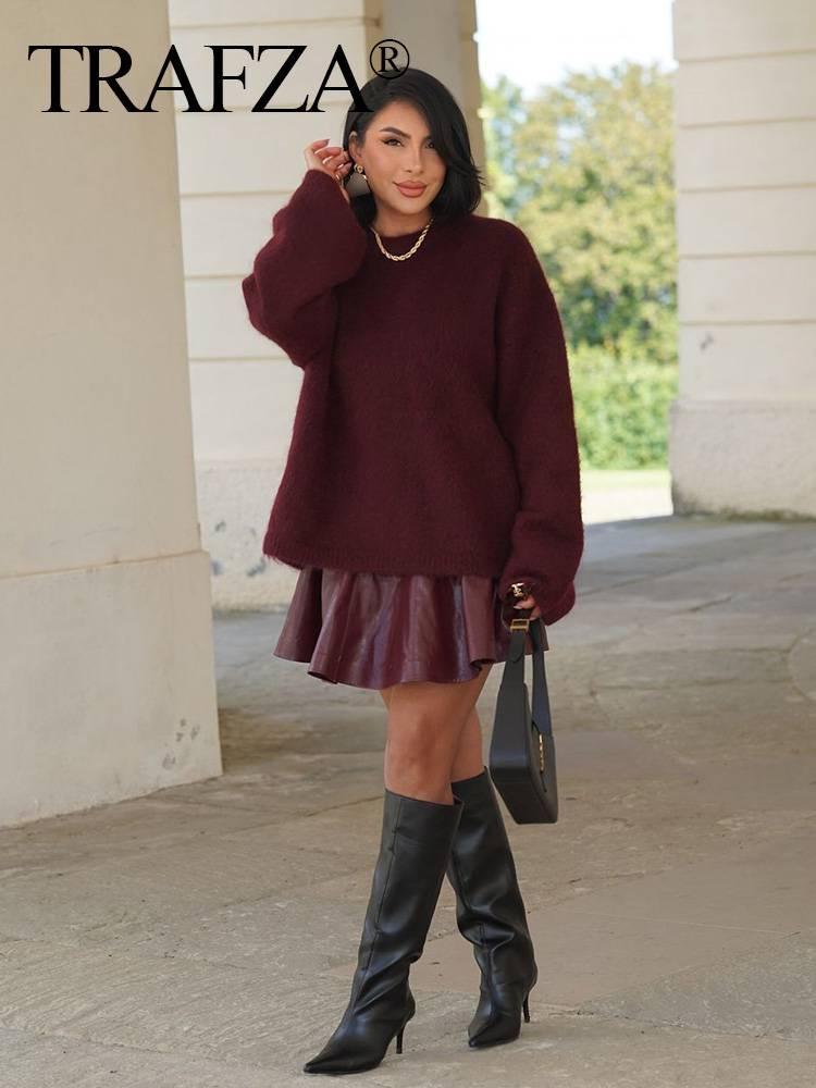 Women's Oversized Winter Blend Pullover Sweater - New Arrival