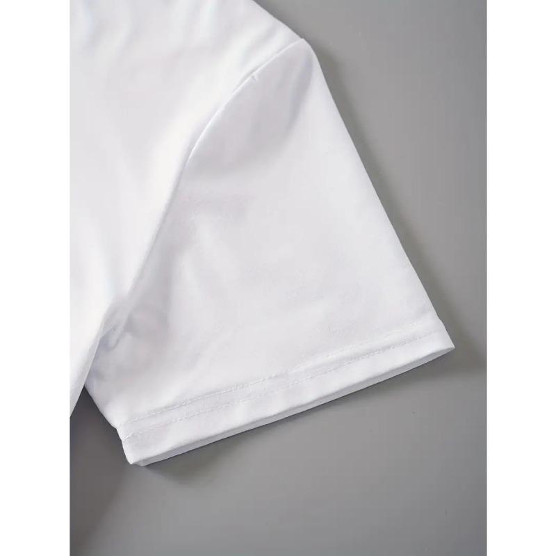 Camiseta Elegante para Mujer Talla Europea con Elegante Estampado Floral en Acuarela | Material Suave, Ropa Casual y Vacaciones, Holgada y Cómoda