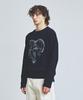 KNITTED Vintage Heart Round Knit Navy