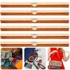 6pcs Golden Purse Frame Hinges 19cm/7.5in Bag Hardware Accessories DIY Craft Supplies