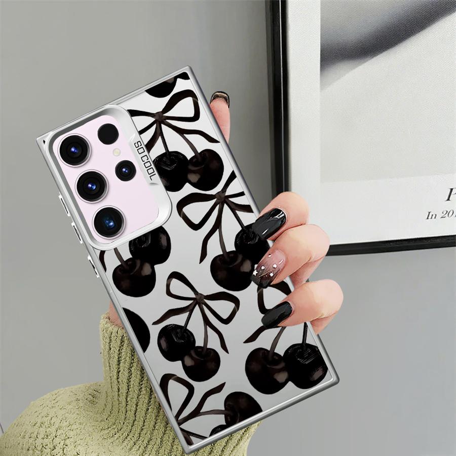 

Stylish Cherry Pattern Phone Cover Case for Samsung Galaxy S24 FE S25 S23 S20 FE S22 Ultra Note 20 Ultra S21 S25Edge Galaxy Note20