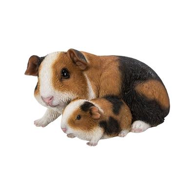Woobia Guinea Pig Parent and Child X X 10cm Doll Figure Ornament Animal Garden Decoration Guinea Pig 18.5 12.5 H21419-5