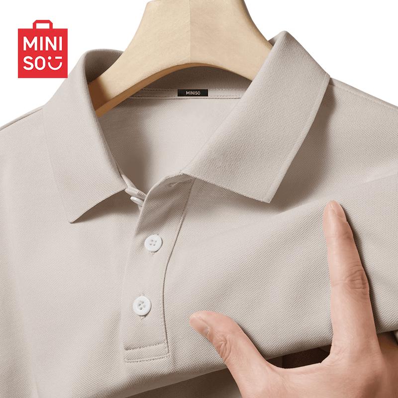 MINISO Men's Quick-Dry Loose Fit Polo Shirt