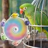 Parrots Spinner Rattle Parakeets Interactive Colorful Toy Wheel Budgerigar Nibble Toy