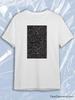 TeeSensation White Crew Neck Short Sleeve T-Shirt with Physics Math Formulas Chalkboard Print