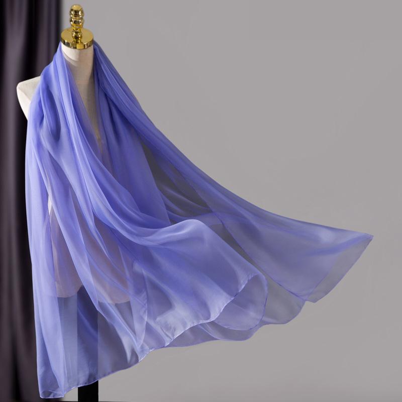 Fashion Solid Soft silk Scarf Spring and Autumn long Shawl Female Summer Sunscreen high quality Scarves Headband Hijab Bandana