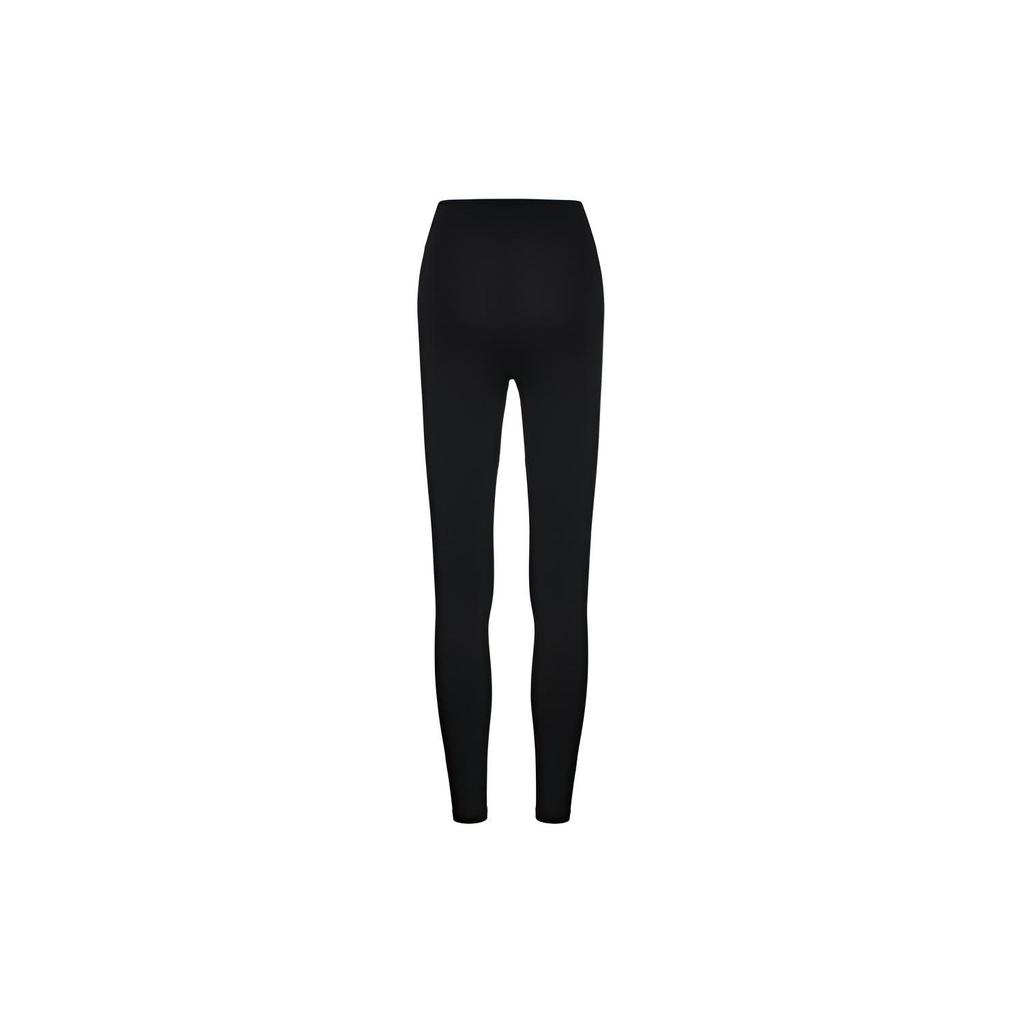 Li Ning Badminton Series Basic Tight Warm Sports Pants Women Bottoms Black AULR104-1
