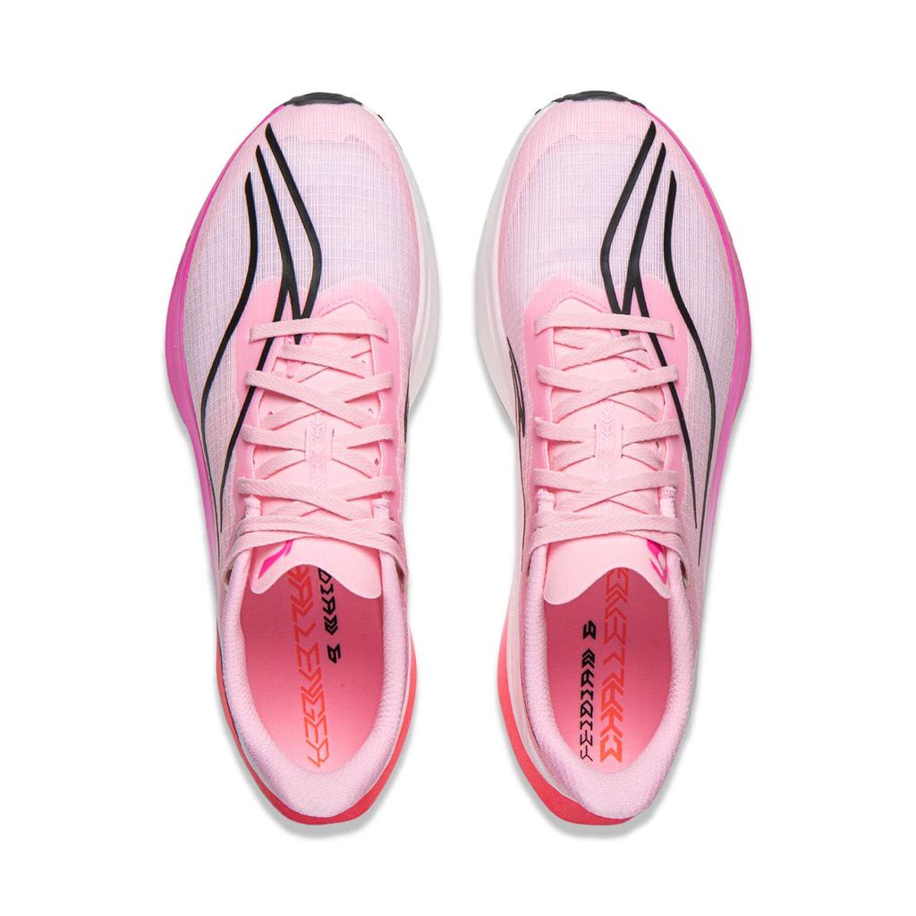 Li Ning Feidian 6 Challenger Low top Carbon Plate Casual Running Shoes Men's White Pink ARMW003-11