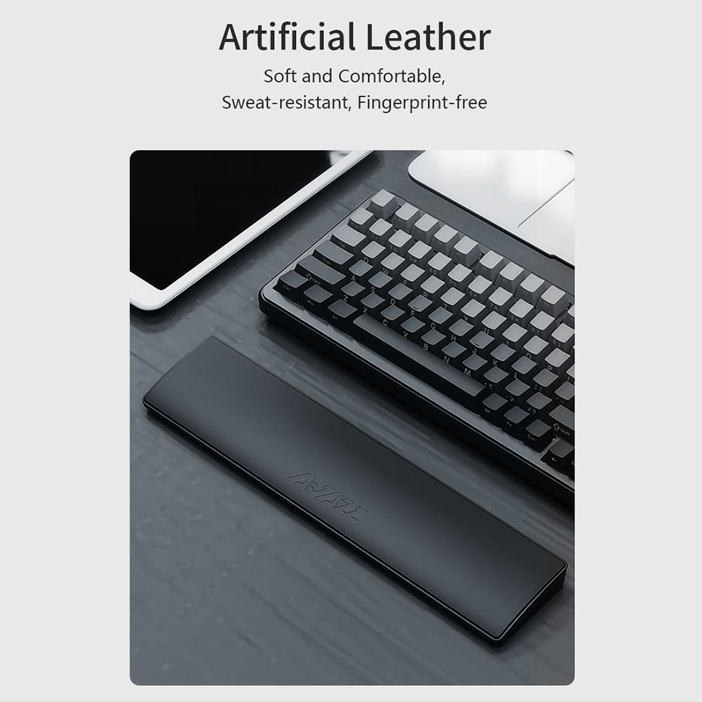 Gaming Keyboard Wrist Rest Pad Ergonometric Memory Foam Anti-Slip Rubber Stable Base Palm Rest 81 Keys Keyboard Hand Support