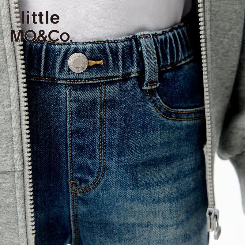 Little MO&Co. Girls' Distressed Flare Stretch Jeans