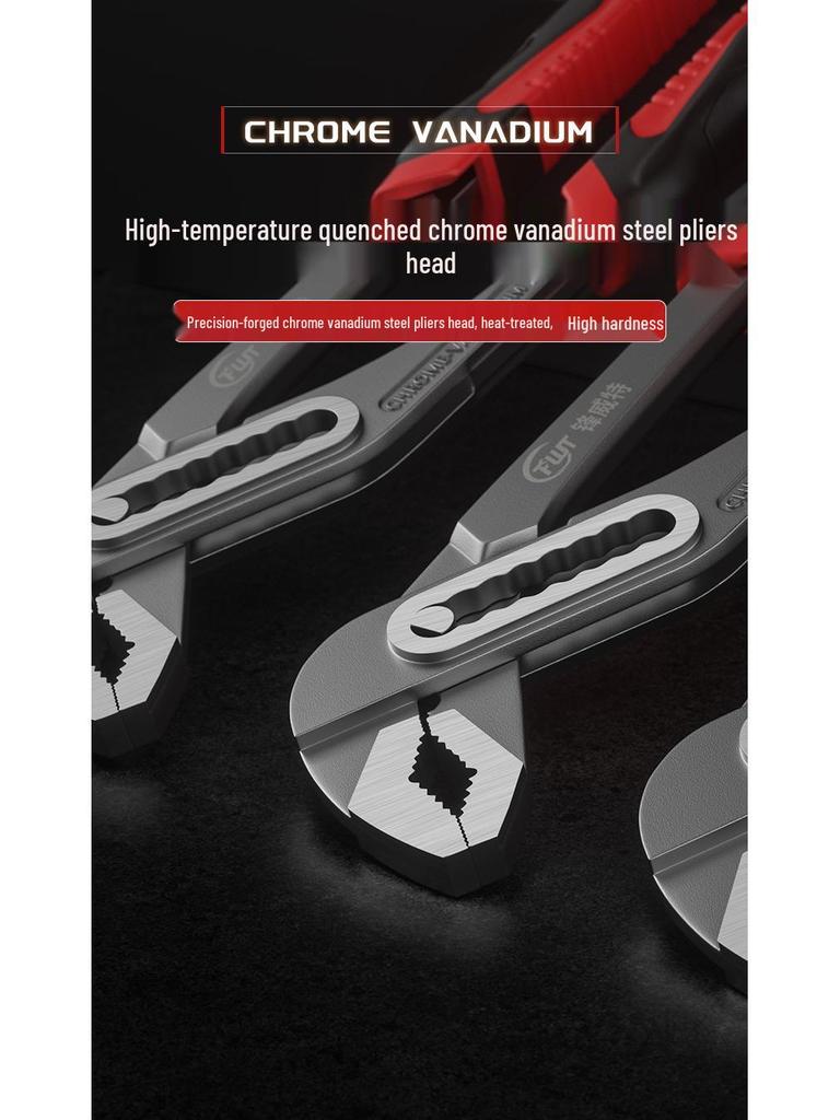 Industrial Multi-Functional Adjustable Pipe Wrench - Quick, Labor-Saving, Large Opening Repair Tool