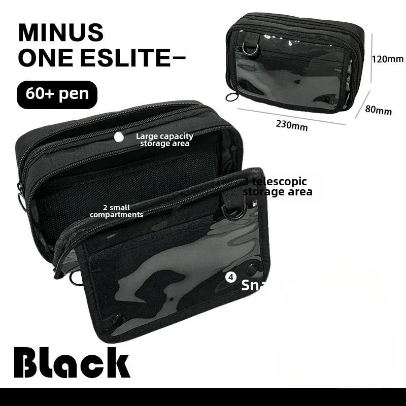 Korean INS Transparent Multi-functional Folding Pen Bag Simple Multilayer Student Stationery Pencil Case Back To School Supplies