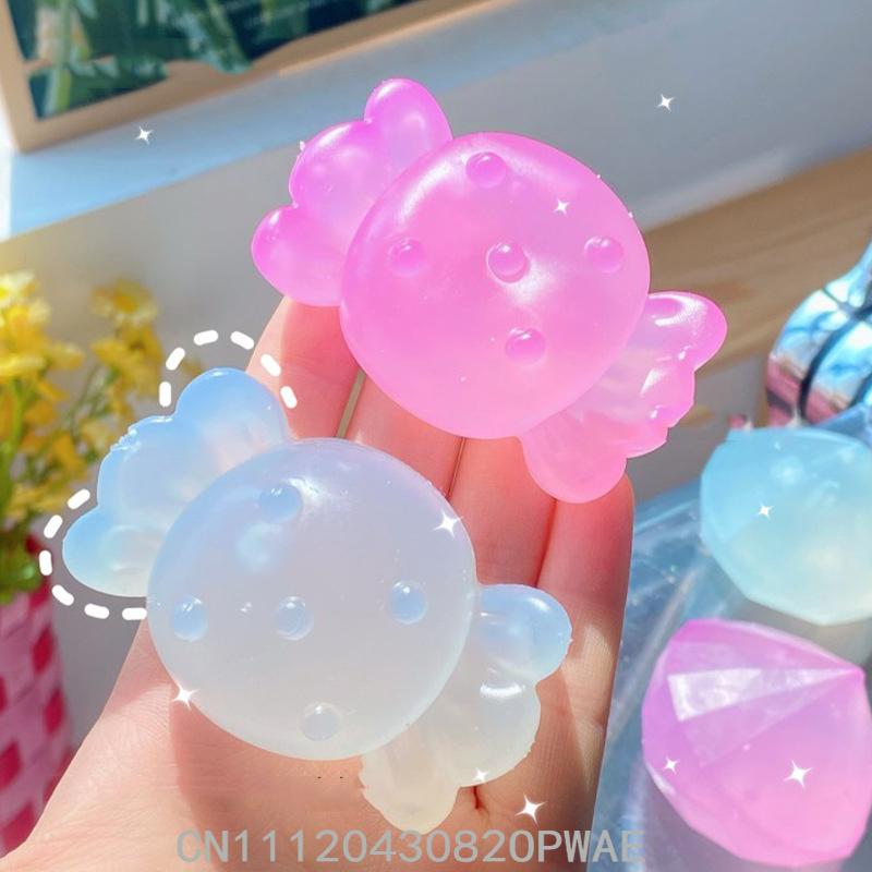 Squishy Sunshine Changing Candy Diamond Maltose Ball Stress Ball Anti Stress Irritability Kids Toys Slow Rebound Cute Gift Girls