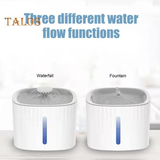 3L Automatischer Haustier-Wasserbrunnen Leiser Hunde-Wasserspender mit LED-Licht und Wasserstandsfenster Haustier-Trinknapf für Hunde und Katzen