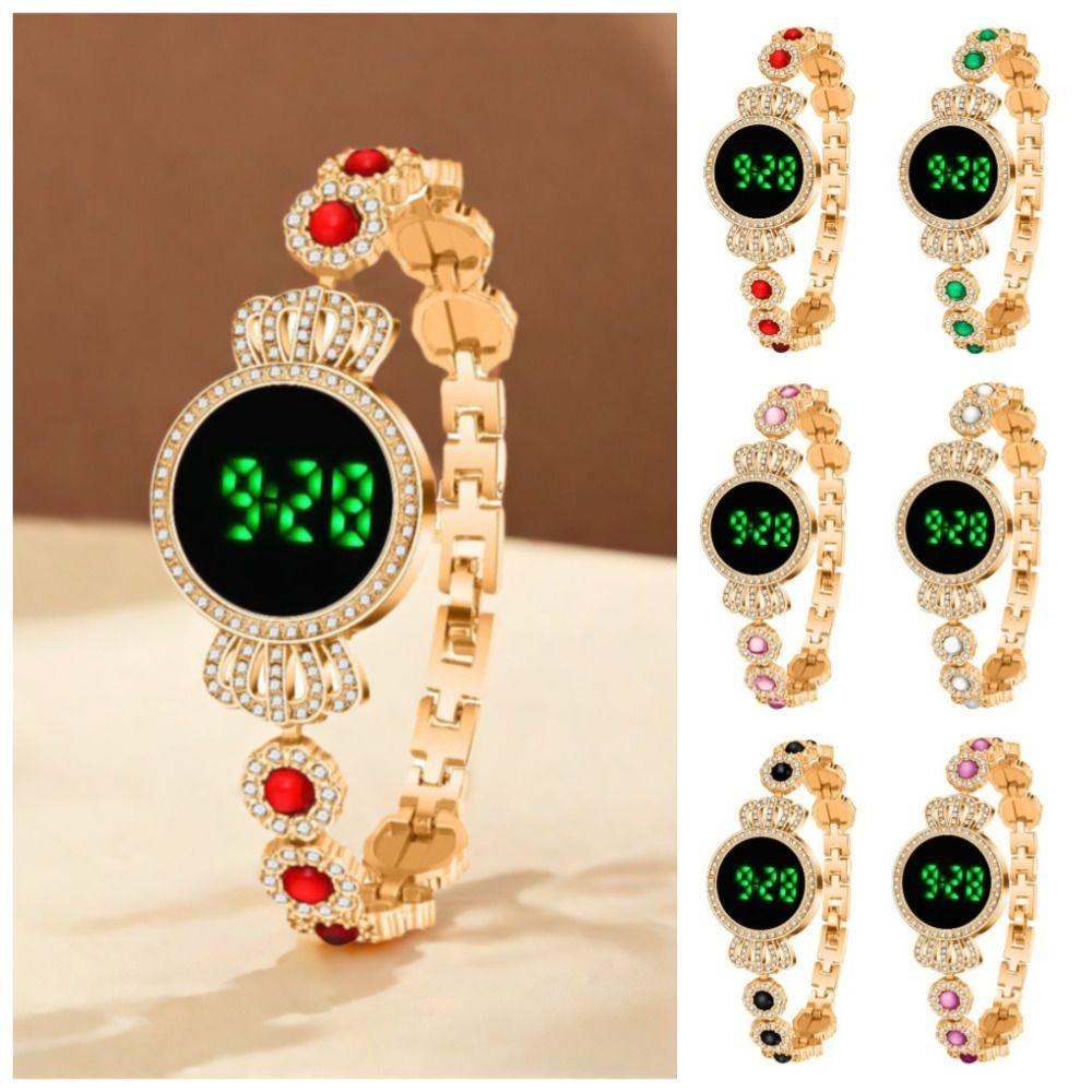 

Exquisite Women s Electronic Watch Elegant Ladies Business Watches Female чорний