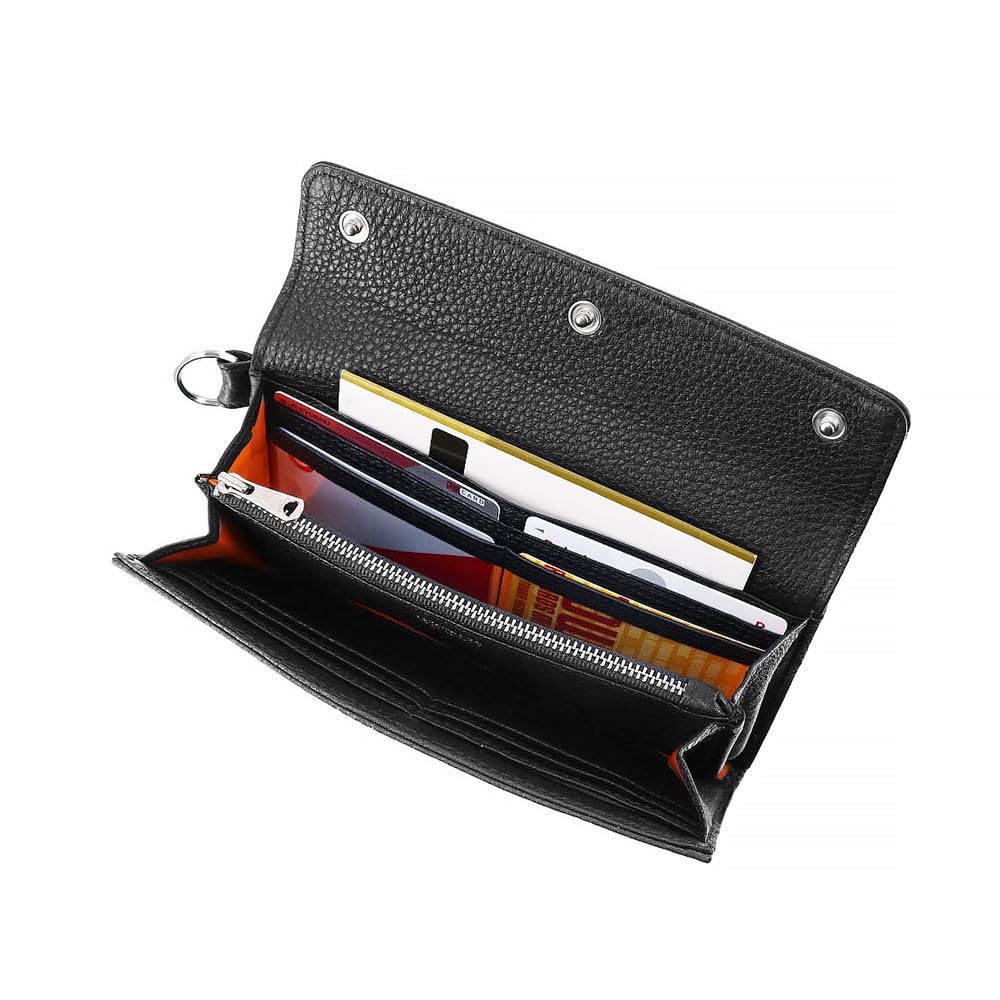 Calm Long Wallet Long Wallet CALM LONG WALLET Made In Japan Leather Yoshida Black [Porter] 041-03120 & Co.