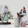 2pcs Colorful Christmas Plush Dolls Cloth Santa Claus Figurine Christmas Tree Hanging Pendant  Prop