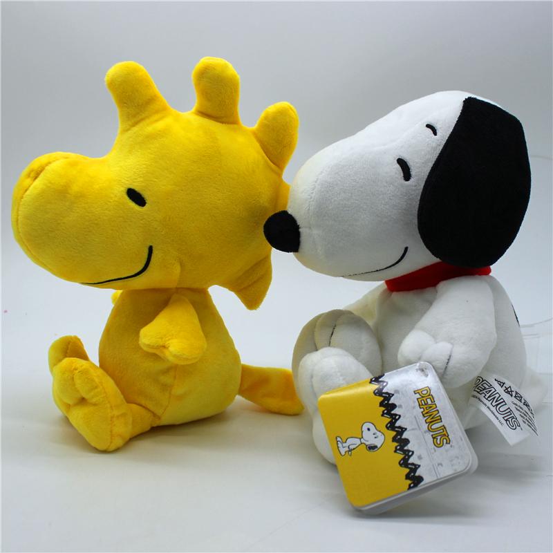 1piece 25CM Peanuts High Quality Snoopy Woodstock Plush Soft Toys Snoopy Dog Animal Dolls Best Christmas Present