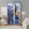 Versatile Polyester Transparent Curtains Home Decoration Majestic Eagle Snowy Canyon Use Bedrooms Living Curtain Set Of 2 Made Washable Bedroom Ready