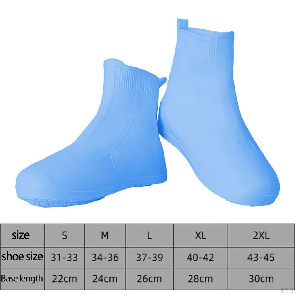 1 Pair Rain Shoe Covers Galoshes Overshoes Boots Waterproof for Outdoor