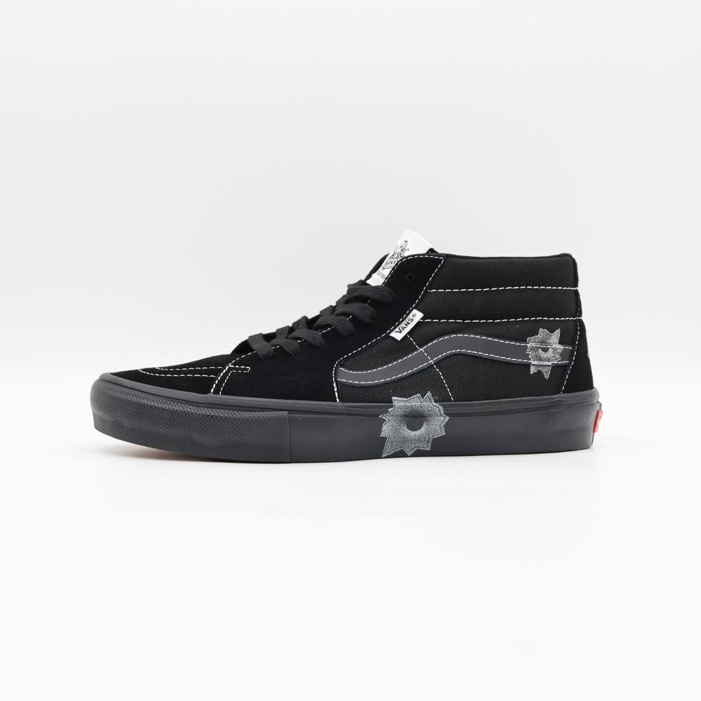 VN0A5KS1BLK Nate Lowman Supreme Vans Skate Grosso Mid Bullet Hole Black (Men's)