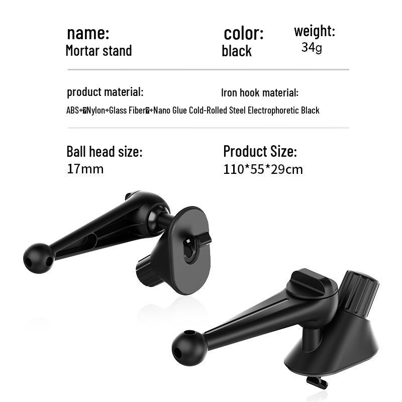 Magnetic Car Phone Holder with Air Vent and Dashboard Mount