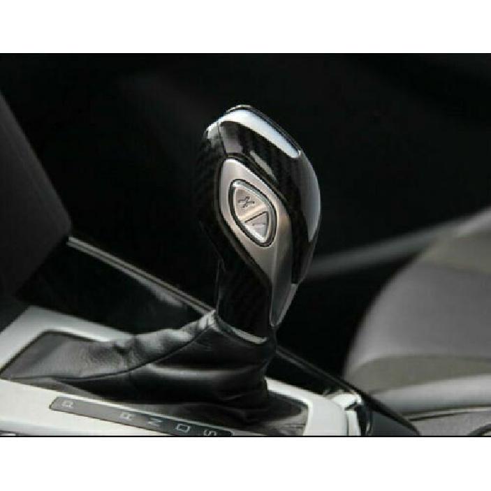 Carbon Fiber Style Inner Gear Shift Knob Cover Trim 2013~2016  For Ford Fusion