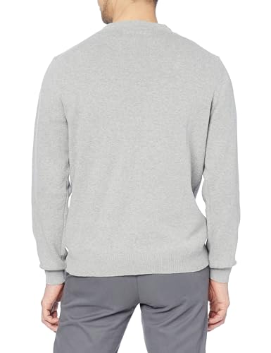 [Amazon Essentials] Pullover Knit V-Neck Men's Heather Light Gray L