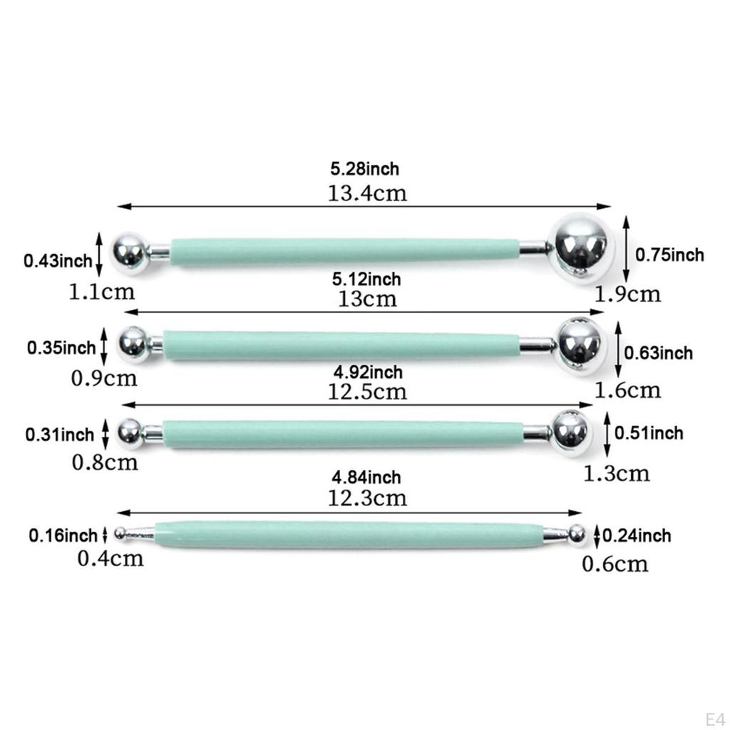 4 Count Ball Stylus Set for Pottery And Decoration Use