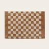 Plush Velvet Tufted Grid Rug Bedroom Bathroom Entryway Non-Slip Absorbent Floor Mat