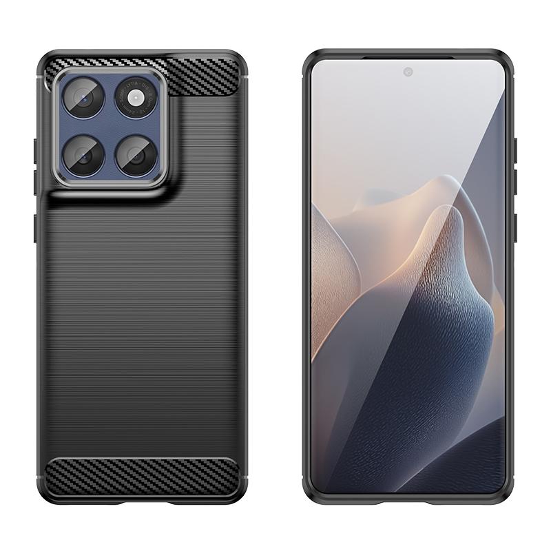 Für Moto Edge 60 Hülle Abdeckung Moto Edge 60 Capas Stoßfeste Handy Bumper Rückseite TPU Soft Kohlefaser Fundas Motorola Moto Edge 60