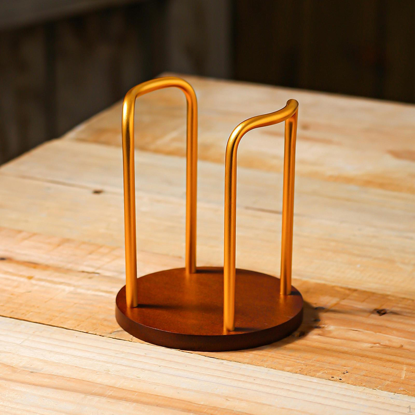 

Підставка-органайзер для зберігання підстаканників, декоративна стійка, диспенсер для паперу для готелю Gold Single