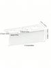 1pc No-Drill Bathroom Storage Shelf - Wall-Mounted Comb Holder With Anti-Slip Grid, Multifunctional For Toothbrush/Razor/Hair Clips