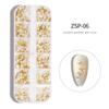 12 Grids Nail Art Rhinestones Crystal Pearl Heart Metal Mixed Designs Decoration Desigsn for Professional Nails Decoration