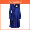 Adams Family Wednesday Student Uniform Cosplay Costume For Women For Halloween And Themed Parties
