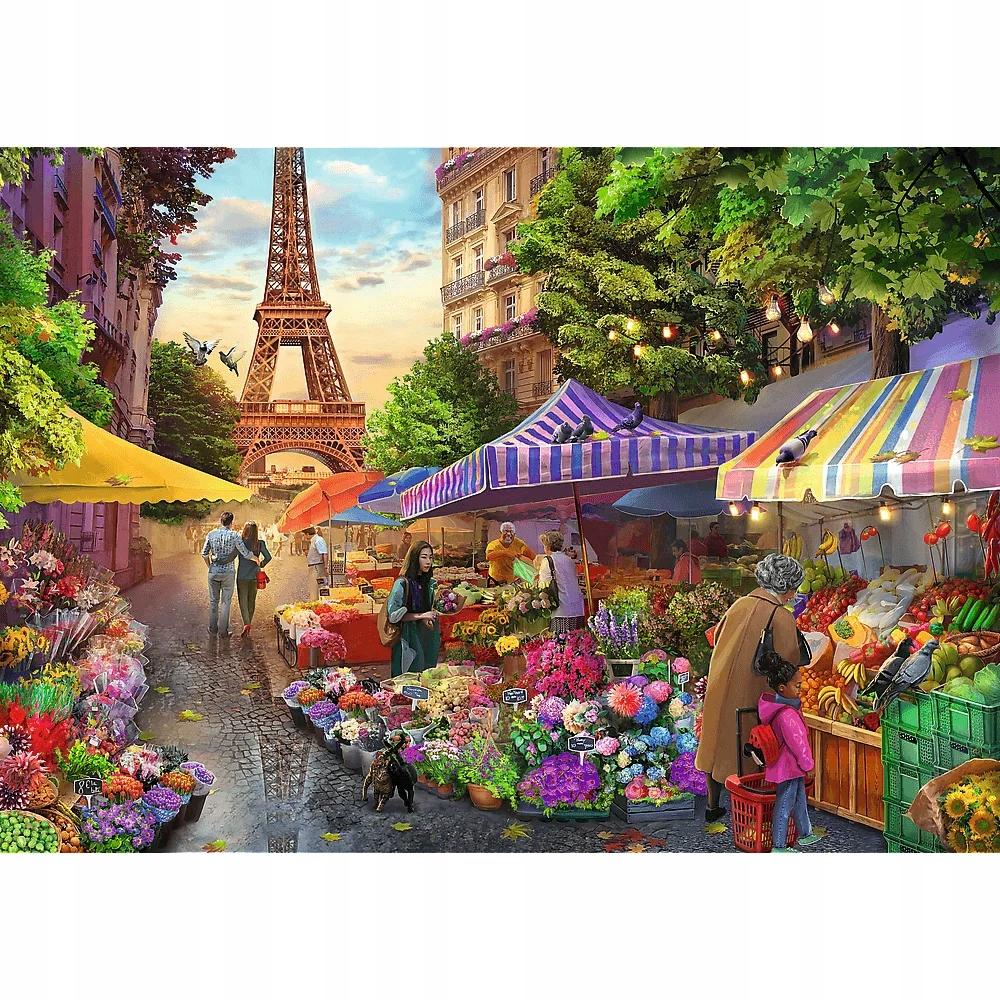 Puzzle 1000 Premium Targ Kwiatowy Paryż 10799