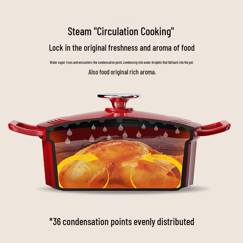 KOBACH 3.5L Enamel Cast Iron Stew Pot