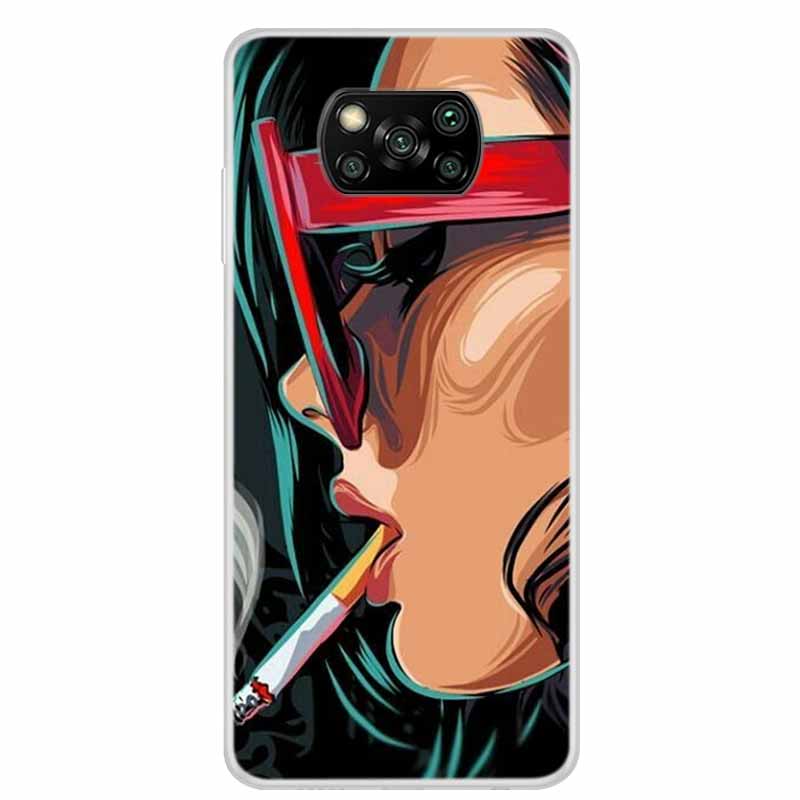 For Poco X3 Pro Case X3 NFC 6.67" Clear Marble Soft TPU Silicone Back Case for Xiaomi Poco X3 NFC Phone Covers Shockproof Fundas