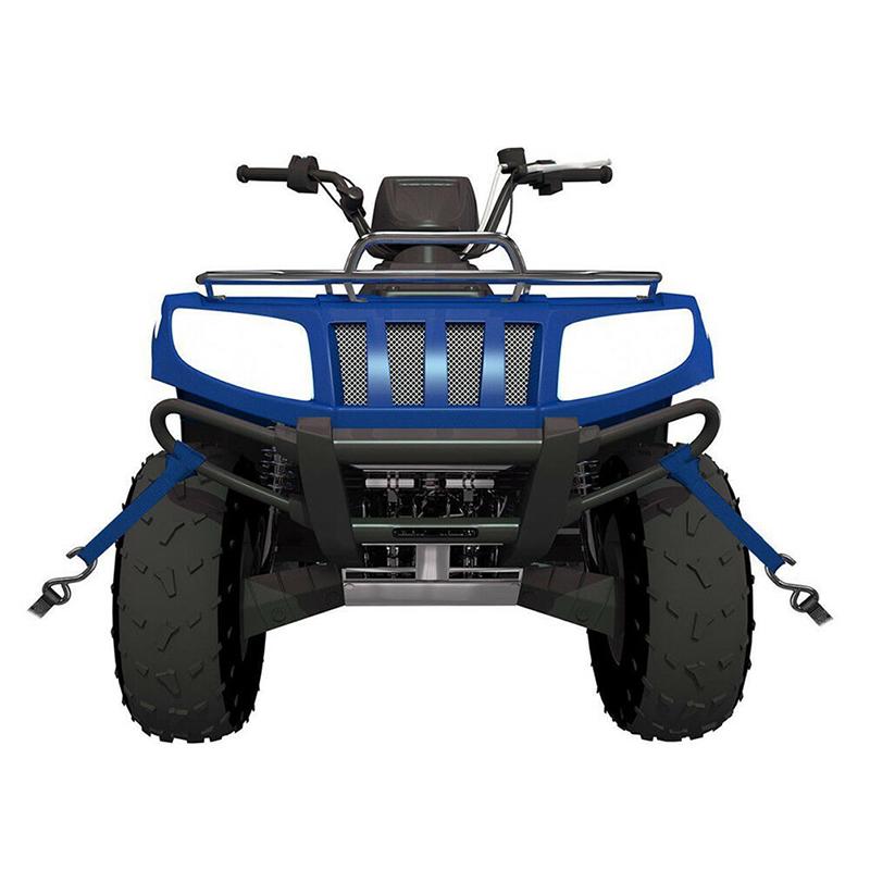 1X Yumuşak Döngülü Bağlama Kayışları Cırcırlı Çekme Kargo Atv Utv Motosiklet 600Lbs Mavi