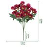 Small Artificial Flowers Faux Silk Daisies Fake Wildflowers with Stems for DIY White Wedding Bouquets Floral Arrangements Party