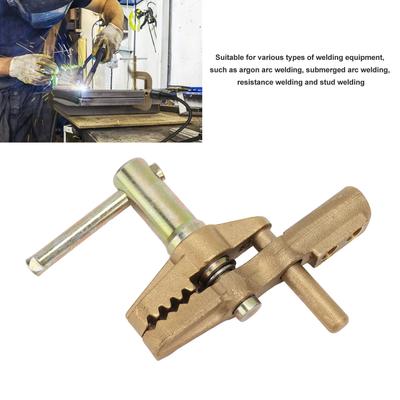 Abrazadera de Masa de Latón para Soldadura de 800A con Funda de Goma Gran Conductividad Eléctrica Abrazadera de Tierra para Soldadura 35mm