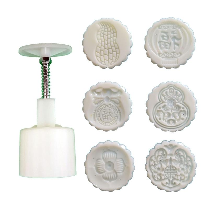 

Lucky Bag Moon Cake Mold Household Mung Bean Cake Model Printed with Embossed Ice-skin Pastry Baking Grinding Tool 1
